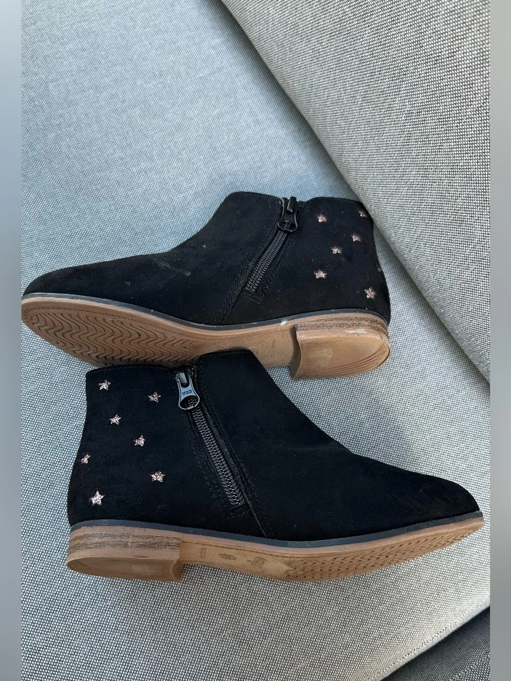 Girls Black Ankle Boots Cat & Jack -size 13